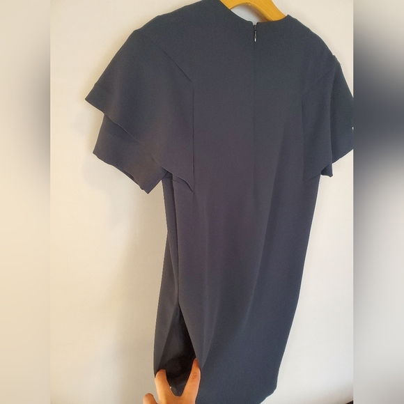 COS Navy Blue Dress with Flutter Sleeves - Picture 10 of 13